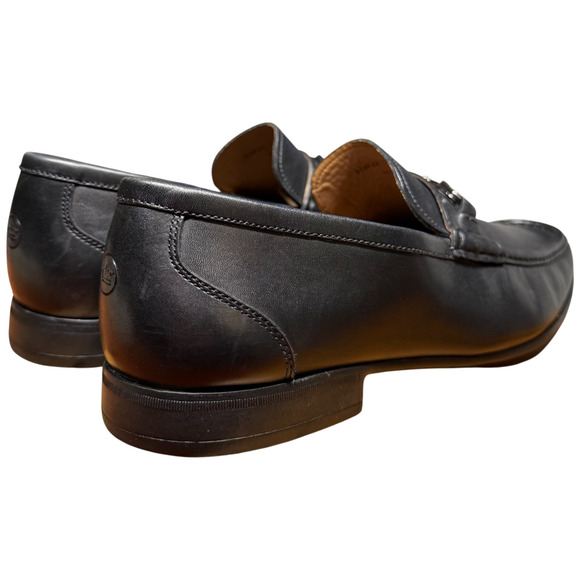 PETER MILLAR Crown Men's 11M Leather Horse Bit Loafer Black Casual Shoes Brazil - Picture 4 of 14